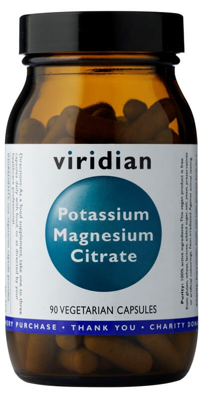 Viridian Potassium Magnesium (Hořčík) Citrate, 90 kapslí