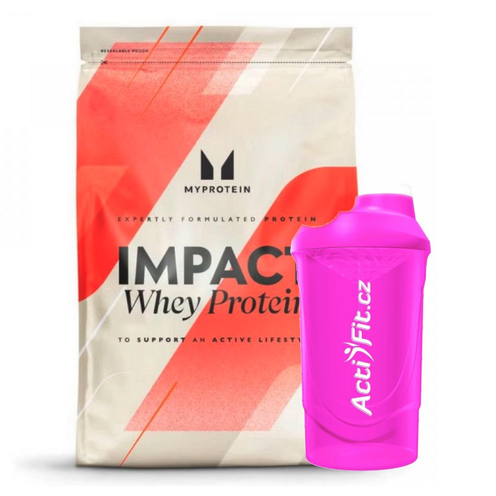 MyProtein Impact Whey Protein, 2500 g Příchuť: jahoda