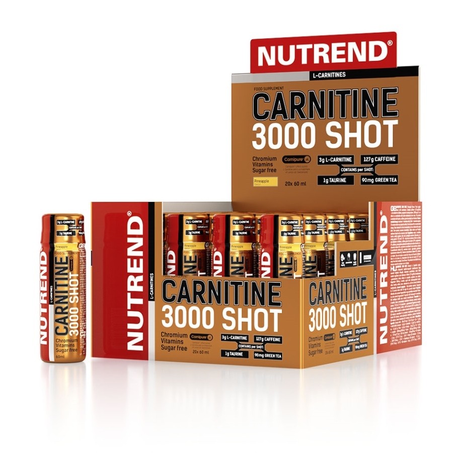 Nutrend Carnitine 3000 shot, 60 ml Příchuť: pomeranč