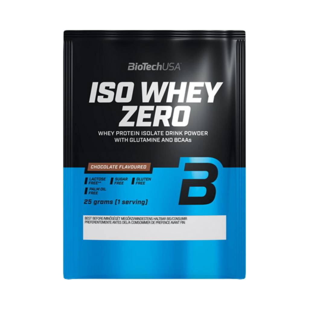 BioTech USA ISO Whey ZERO, Protein bez laktózy, TESTER, 25 g Příchuť: lískový oříšek