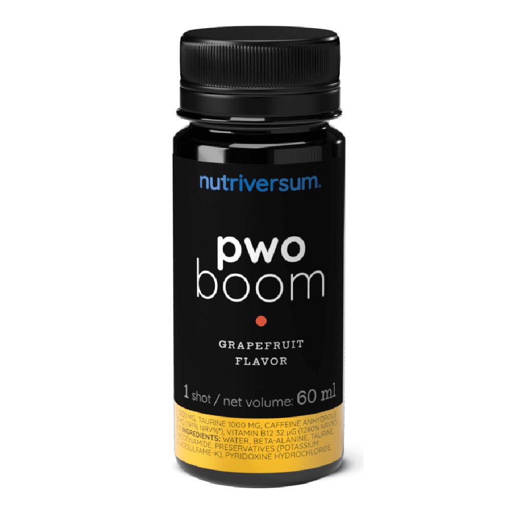 Nutriversum PWO Boom Pre-Workout, 60 ml Příchuť: grep