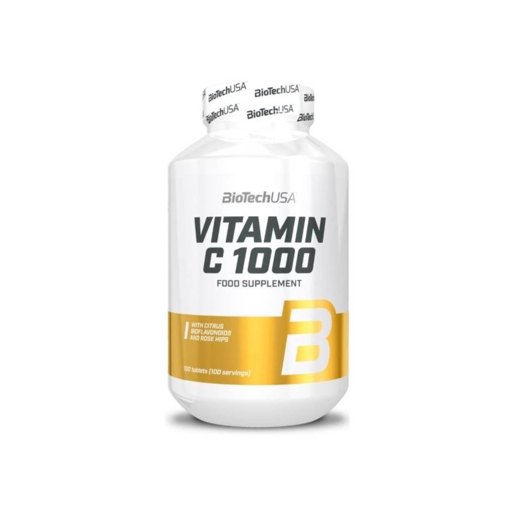 BioTech USA Vitamín C 1000 mg, 100 tablet