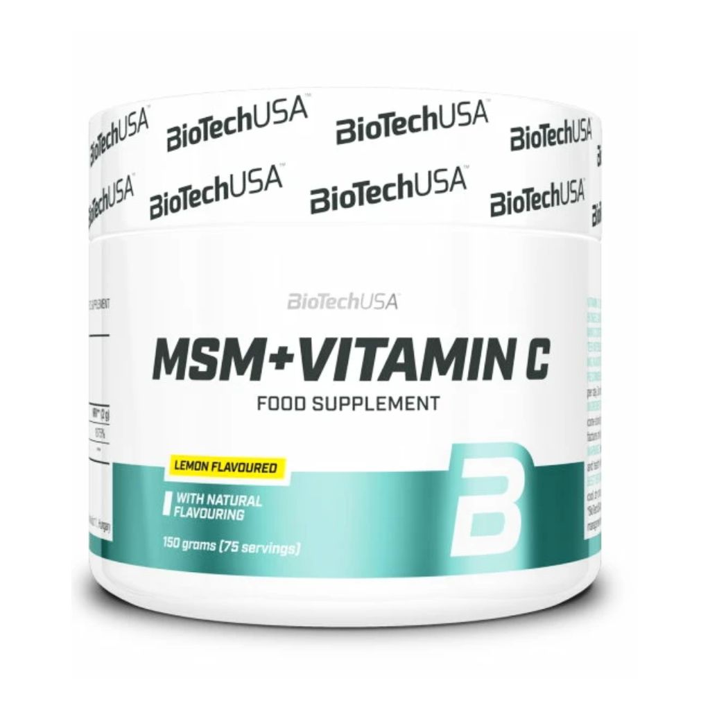 BioTech USA MSM + Vitamín C, 150 g Citrón