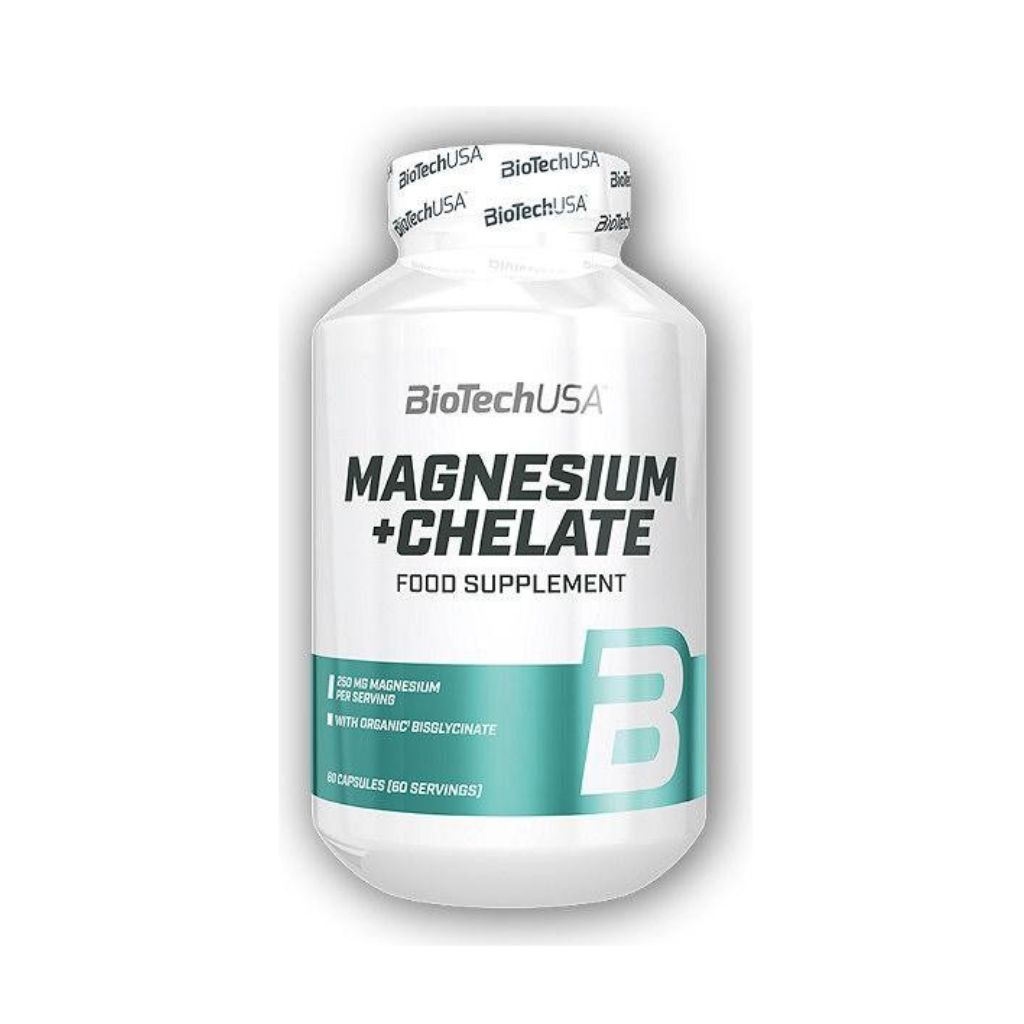 BioTech USA Magnesium + Chelate, 60 kapslí