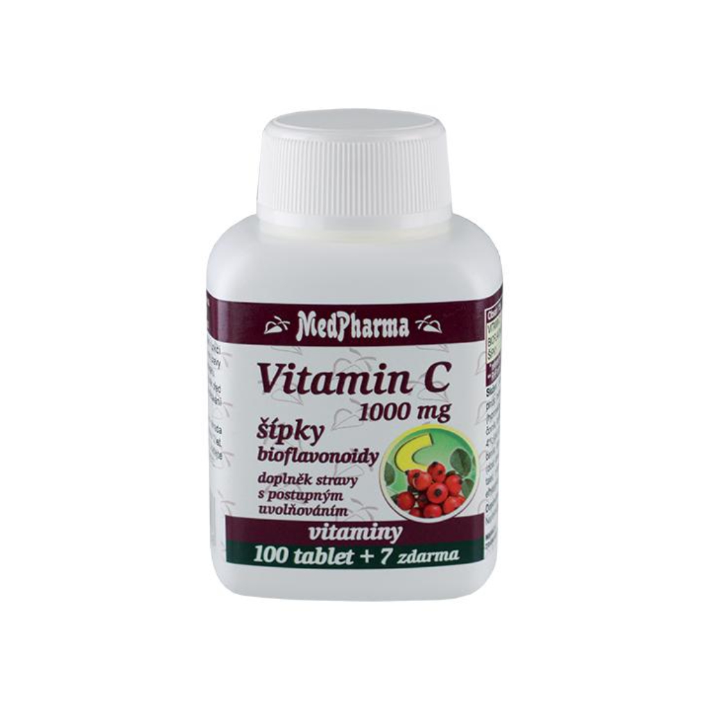 MedPharma Vitamín C 1000 mg se šípky 107 tablet