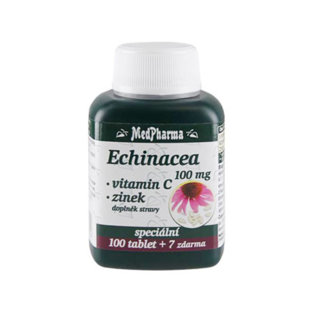 MedPharma Echinacea 100 mg + Vitamin C + Zinek, 107 tablet