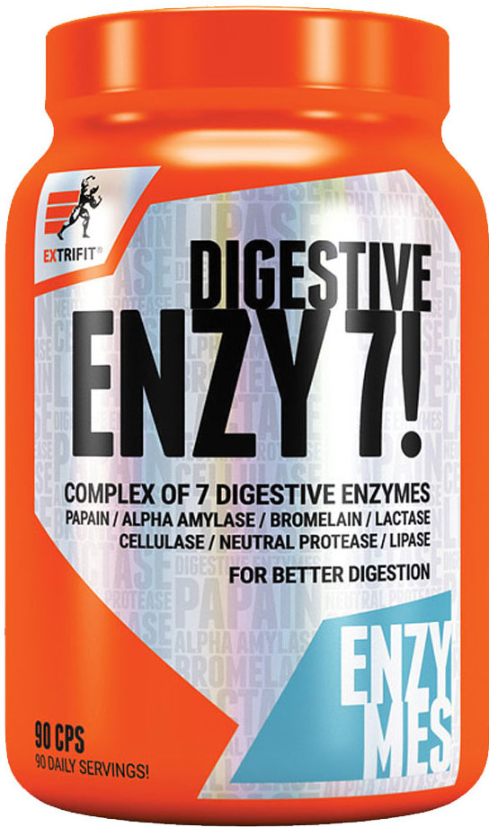 Extrifit Enzy 7! Digestive Enzymes, 90 kapslí