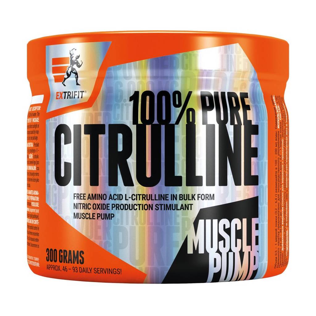 Extrifit 100% Pure Citrulline, 300 g Příchuť: pomeranč