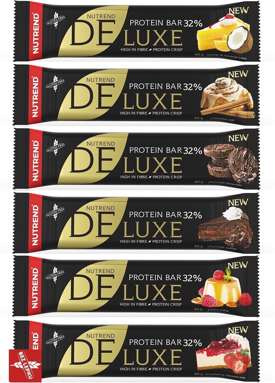 Nutrend Deluxe Protein Bar 60 g Příchuť: Čokoládový sachr