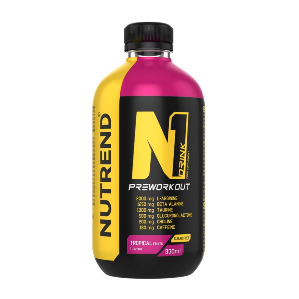 Nutrend N1 Drink, 330 ml - EXP Grep/Eukalyptus, Jahoda/Mint 17/04/24 Příchuť: energy