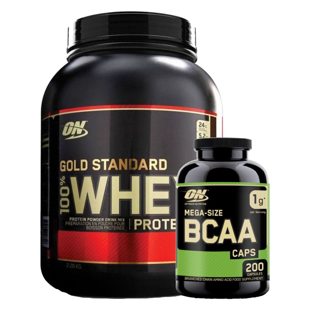 Optimum Nutrition Gold Standard 100% Whey Protein 2270 g + BCAA 200 kapslí ZDARMA Příchuť: francouzská vanilka