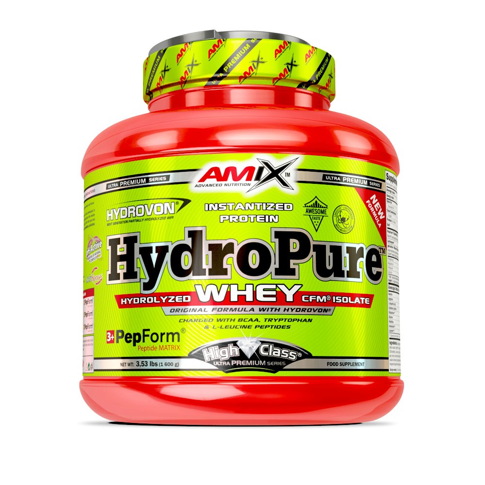 AMIX HydroPure Whey protein 1600 g Příchuť: Jahoda/Jogurt