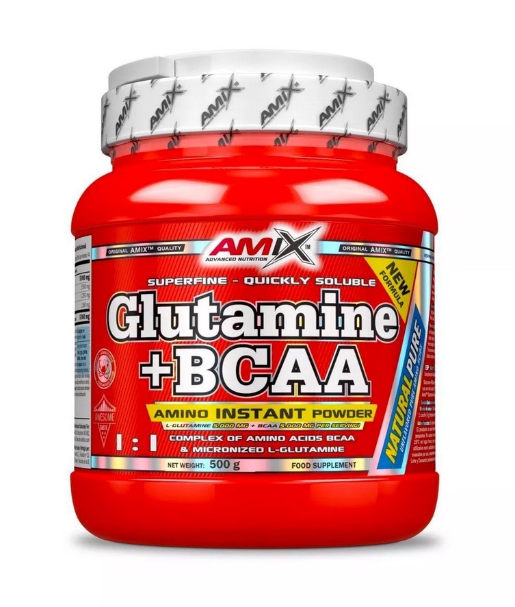 AMIX Glutamine + BCAA 530 g Příchuť: lesní ovoce