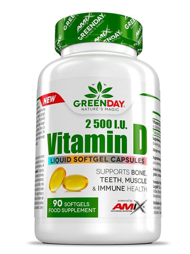 Amix Vitamín D 2500 I.U. 90 kapslí