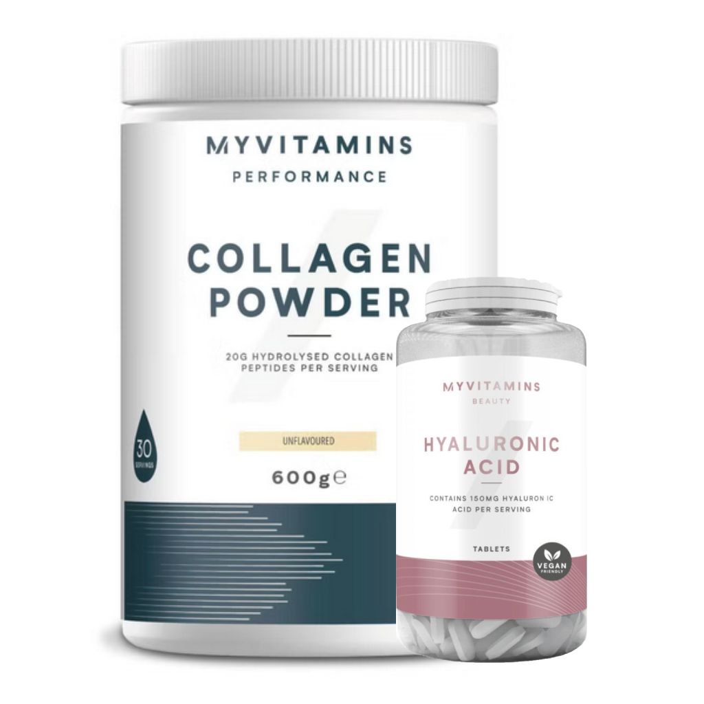MyProtein Collagen Powder - Kolagenový prášek bez příchutě, 600 g + Kyselina hyaluronová 30 tablet ZDARMA