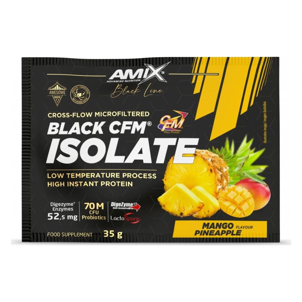 Amix Black Line Black CFM Isolate 35 g Příchuť: čokoládový dort