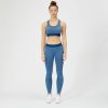 MyProtein Inspire dámské bezešvé sportovní legíny modré (Velikost XS)