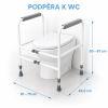 Podpěra k WC nastavitelná – bezpečnostní rám pro snadnější vstávání