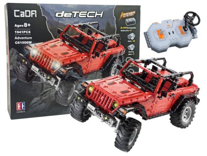 eng pl Construction Blocks Auto Off Road Remote Controlled Red 1941 Elements 9229 7