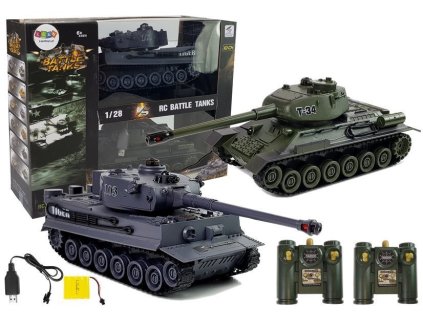 eng pl Set of Two Remote Controlled Tanks R C 7312 1