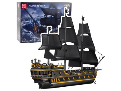 eng pl Black Pearl Pirate Ship Construction Bricks 5266 pcs 23665 1
