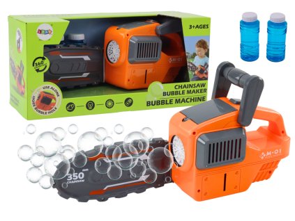 eng pl Soap Bubble Machine Chainsaw Orange 18459 4