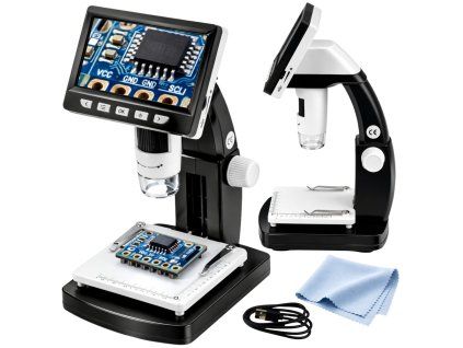 eng pl Educational Digital Microscope 4 3 Inch LCD Screen USB LED 1000x Magnification 30669 1