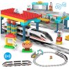 eng pl Building Blocks Train Railway Station CADA 108 Elements 9197 2