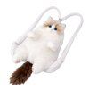 eng pl Plush Cat Backpack Mascot Adjustable Straps Silicone Paws White 50cm 28687 2