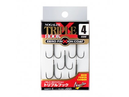 Trojháček Nogales Zero Friction Triple Hook #4 5ks