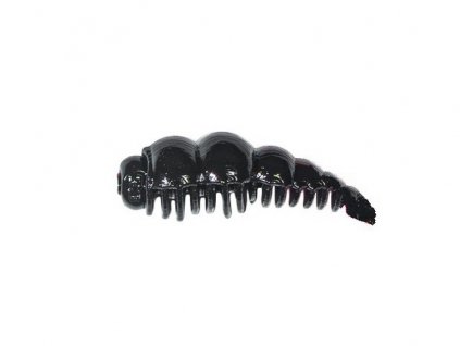 Gumová nástraha Larva #108 Black (Sýr) 3,5cm 12ks