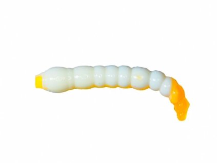 Gumová nástraha Kora Buba #221 White/Orange (Sýr) 4cm 12ks