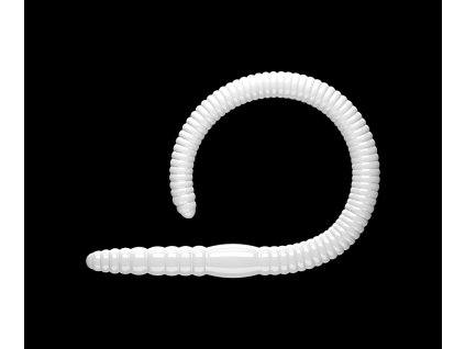 libra lures flex worm 001 white