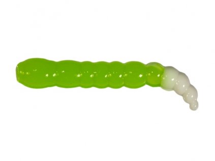 Gumová nástraha Kora Buba #228 Chartreuse/White (Sýr) 4cm 12ks