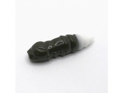 Gumová nástraha Pupa 1,5" - Dark Olive/White 3,8cm 8ks