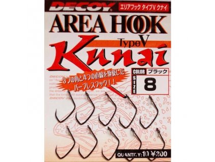 Háček Decoy AH-5 Area Hook V Kunai vel.8 10ks