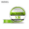 Šňůra VARIVAS Max Power PE X8 Lime Green #1,0 150m 0,165mm 9,16kg