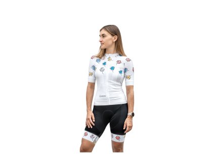 Dámské cyklistické kraťasy Rainbow Flower Shorts
