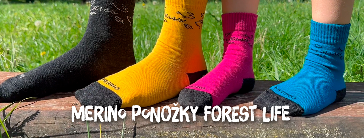 Merino ponožky Forest Life