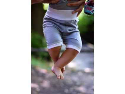 Crawler Merino rastúce detské kraťasy pre najmenších tenké