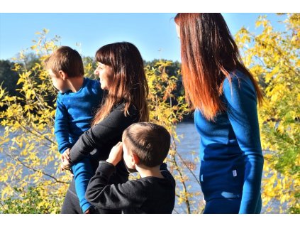 ActiveKids teplé merino dámske funkčné tričko s dlhým rukávom