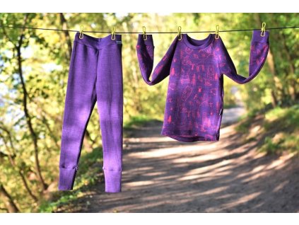 ActiveKids teplé merino detské termo spodky