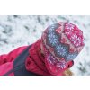 Kama detská pletená teplá merino čiapka na uši - nórsky vzor
