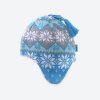Kama detská pletená teplá merino čiapka na uši - nórsky vzor