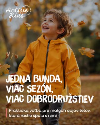 🍂 Jeseň je ako stvorená na pohyb vonku. Stačí deti správne obliecť a počasie vás nezastaví. 🍁 Softshellová detská bunda od...
