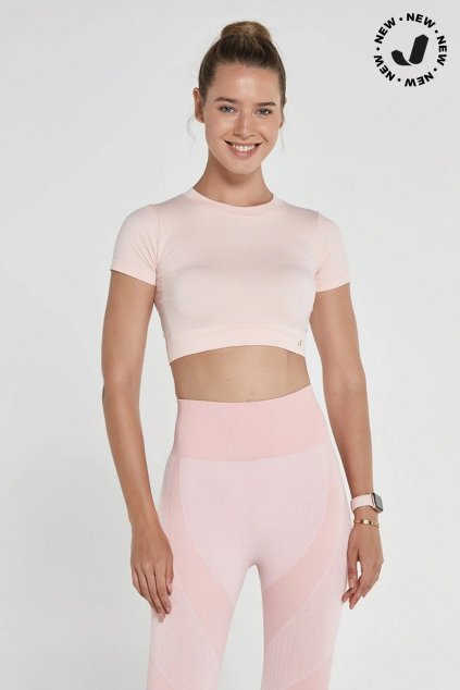 jerf captiva yumusak dokulu esnek crop top pembe 1569912 6