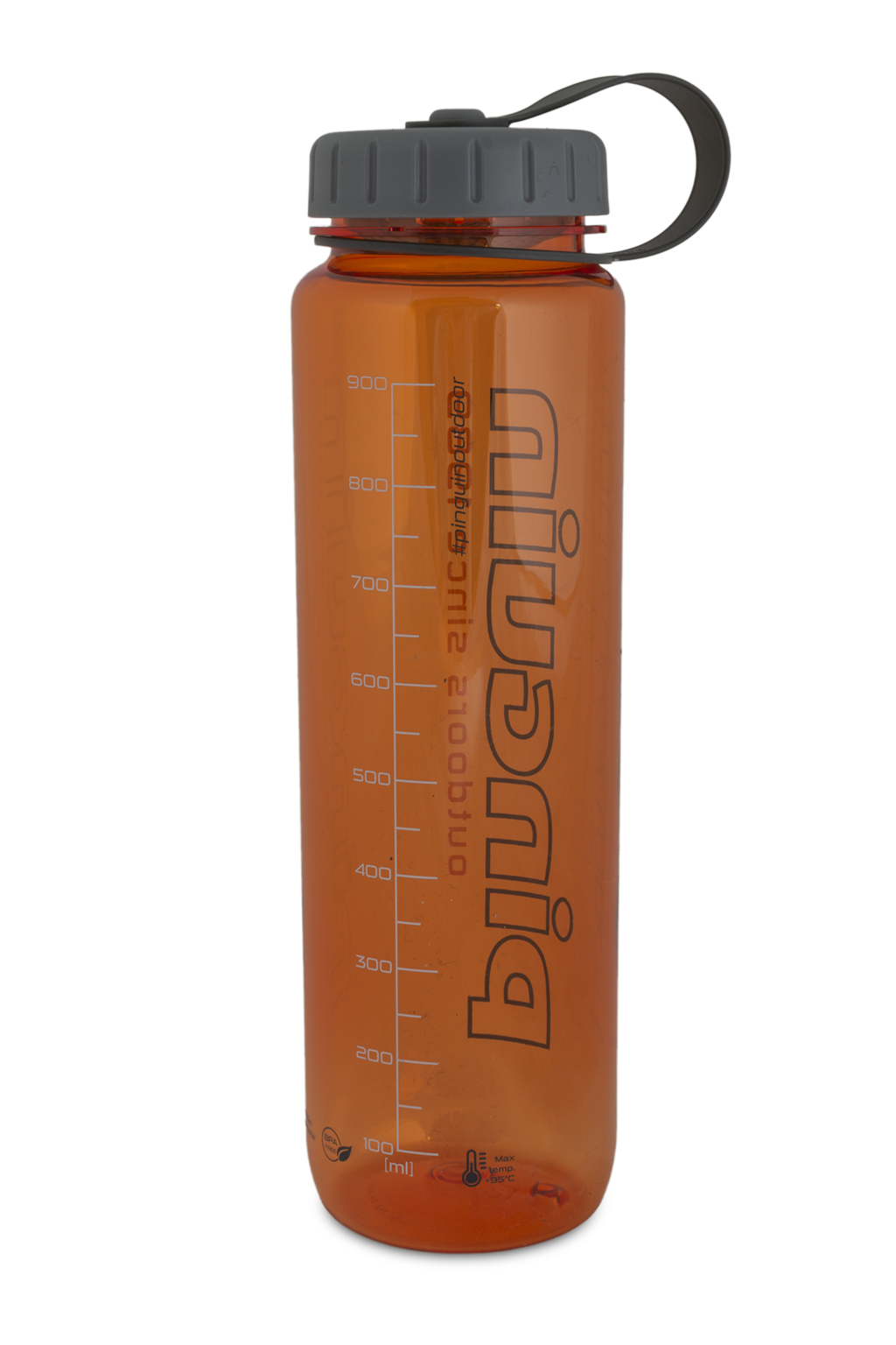 50 ml volume markings on the Pinguin Tritan Slim Bottle 1.0 L