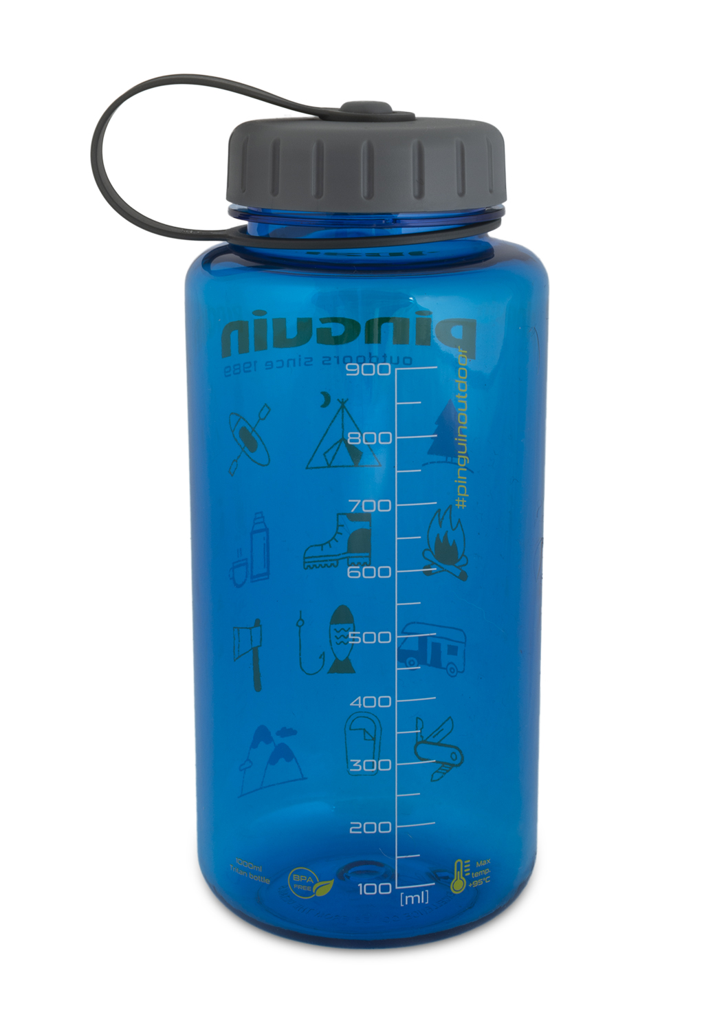 100 ml volume markings on the Pinguin Tritan Fat Bottle
