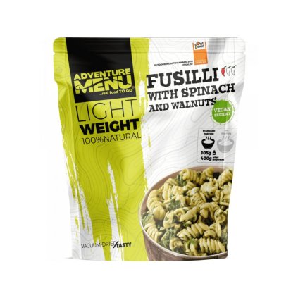 Fusilli se špenátem a vlašskými ořechy 01