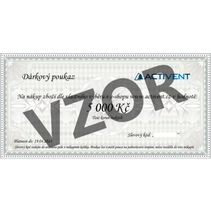 darkovy poukaz activent vzor 5000